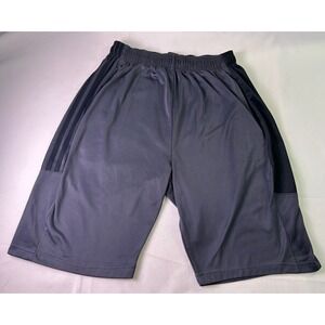 Fourcast Men's Athletic Shorts X-Large Gray Black Side Stripe Gym Workout XL